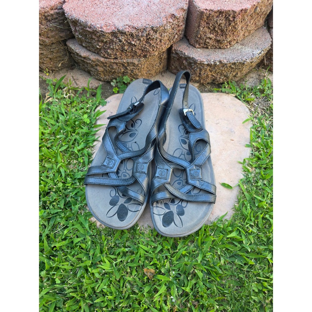 Merrell Terran Lattice II Midnight Black Leather Sandals Womens 11 J62308